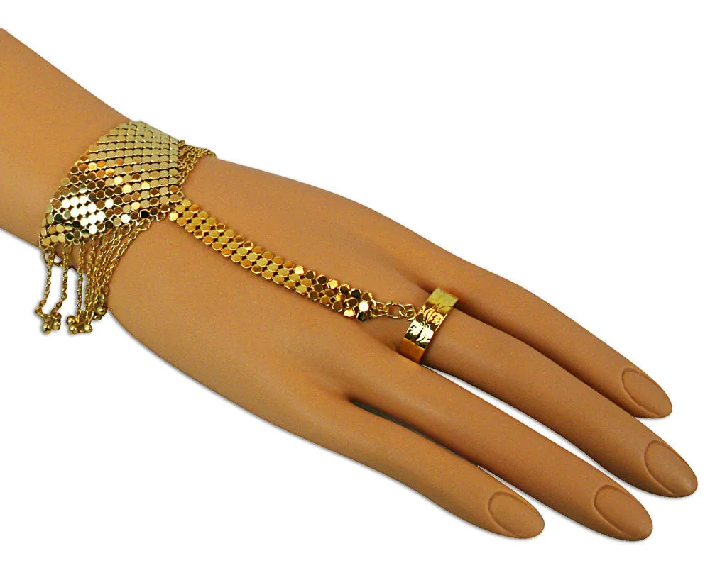 Antique Triangle Mesh Slave Braclet Jewelry