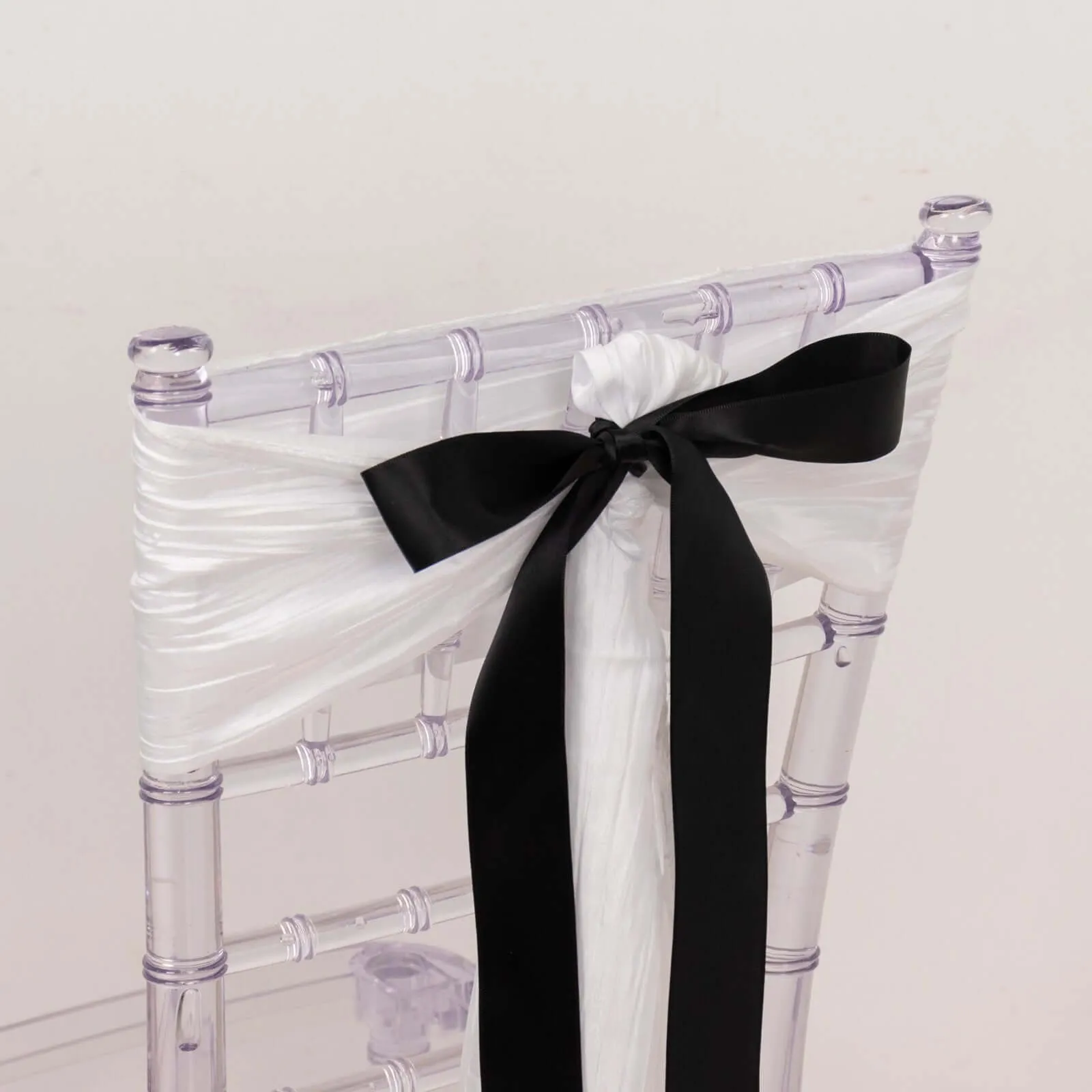Black Single Face Decorative Satin Ribbon 50 Yards 1.5"