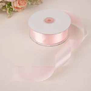 Blush Single Face Decorative Satin Ribbon 50 Yards 1.5"