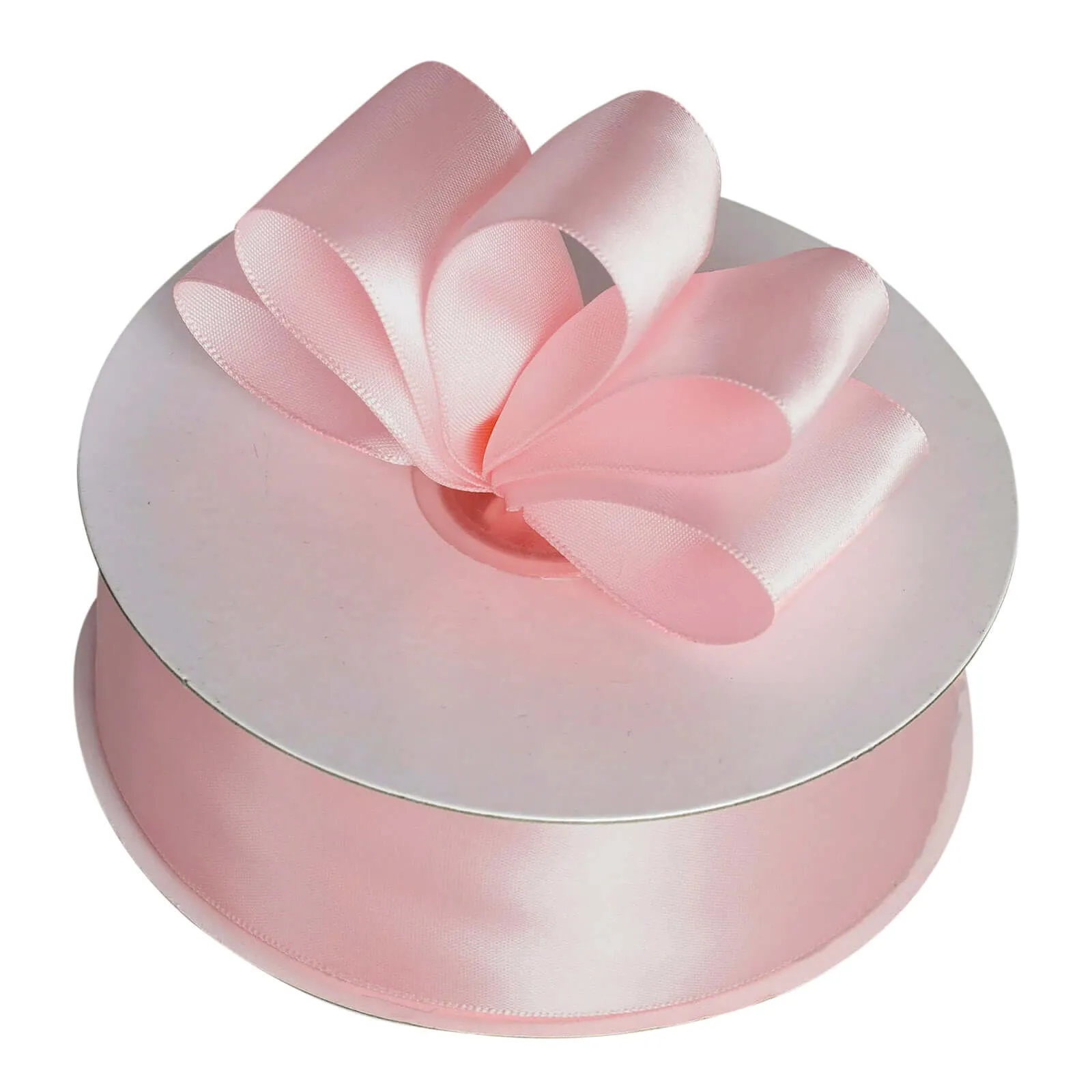 Blush Single Face Decorative Satin Ribbon 50 Yards 1.5"