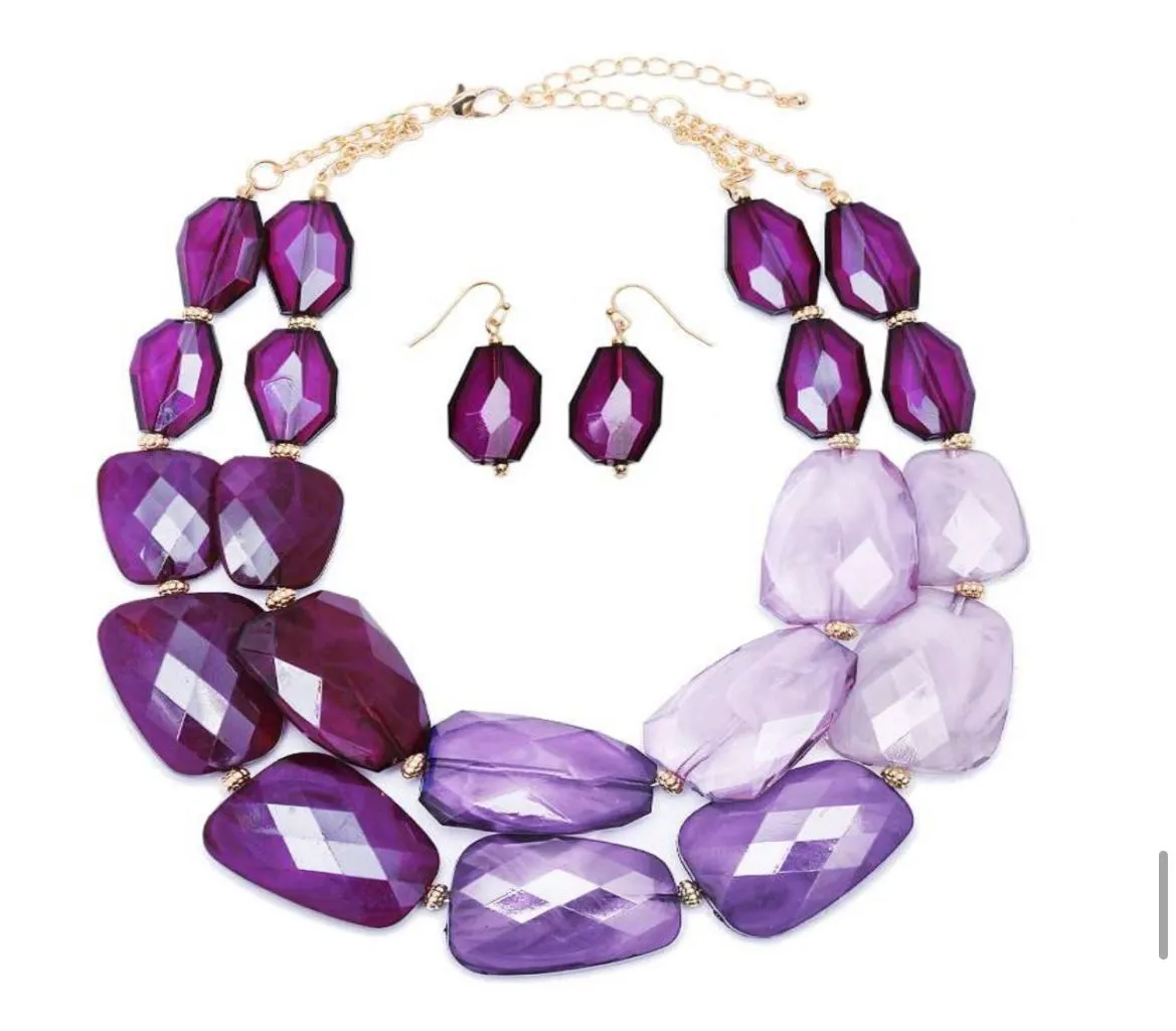 Chunky stones necklaces