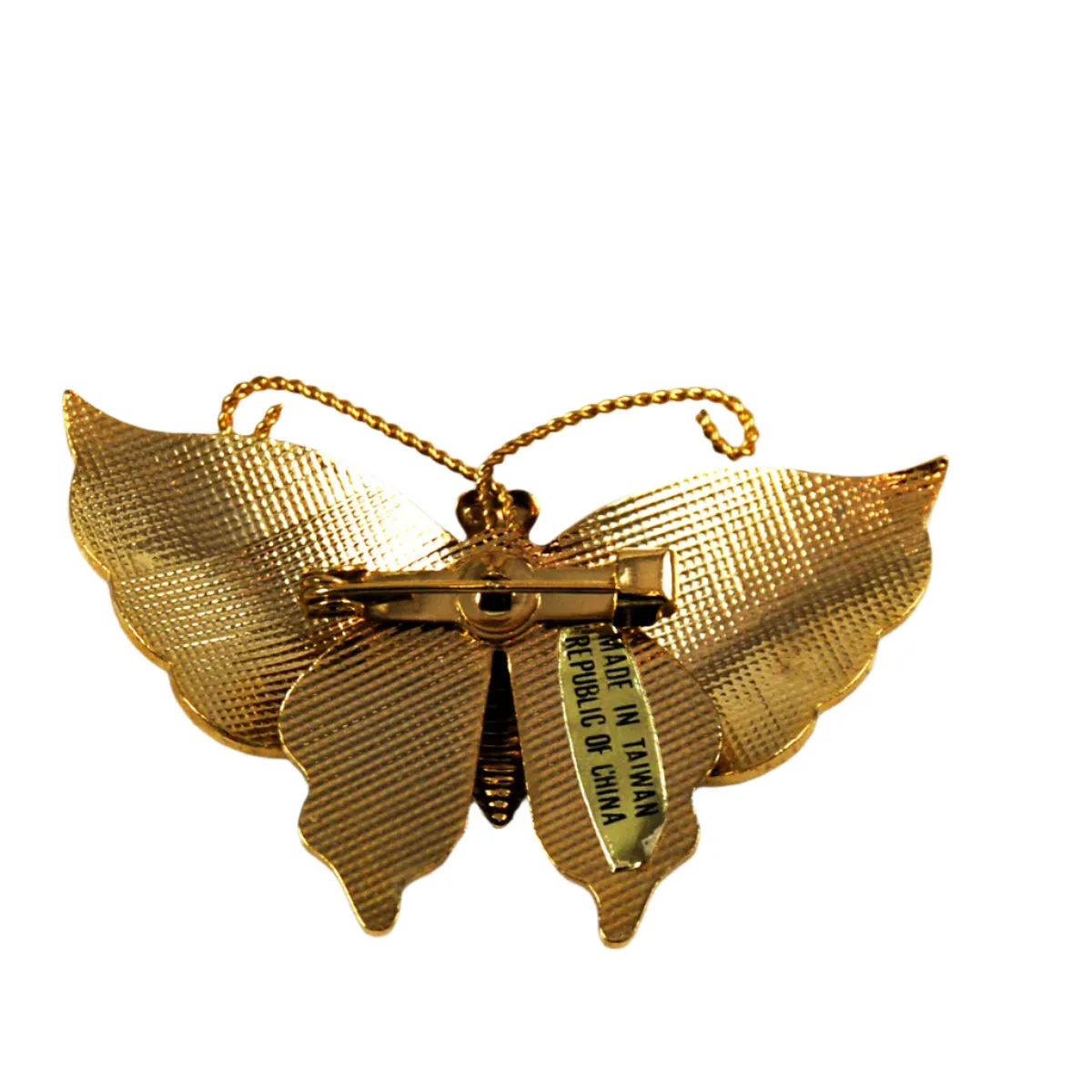 Cloisonné Butterfly Pin Brooch NOS