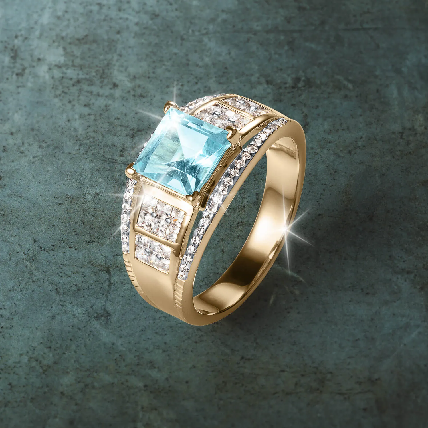 Connoisseur Blue Topaz Men's Ring