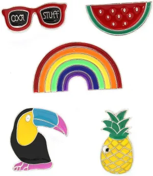 Cute Cartoon Brooch Pins Enamel Brooches Lapel Pins Badge for Women Girls Clothes Bag Decorative (Brooch Pins 14)