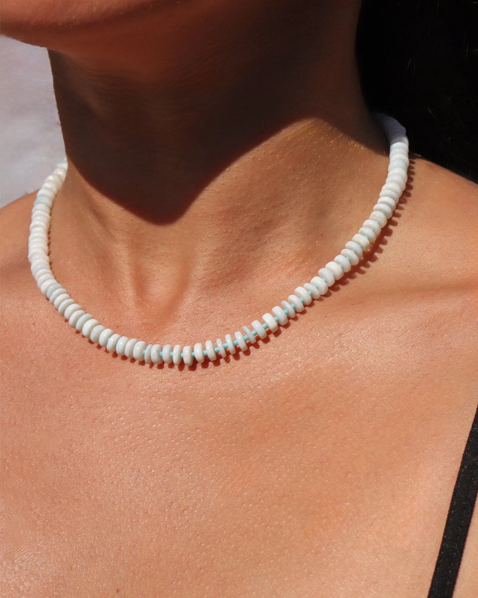 Denim Opal Heishi Miyuki Necklace | 6.5mm