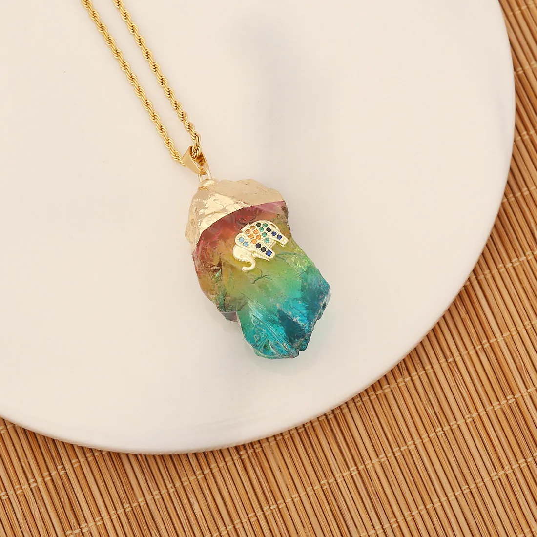 Fashion Crystal Electroplating Pendants