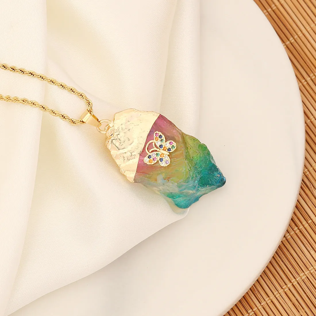 Fashion Crystal Electroplating Pendants
