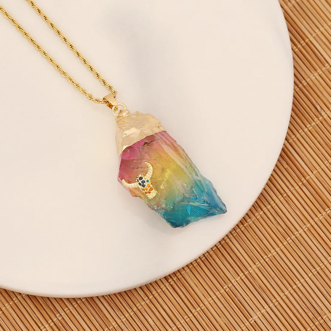 Fashion Crystal Electroplating Pendants