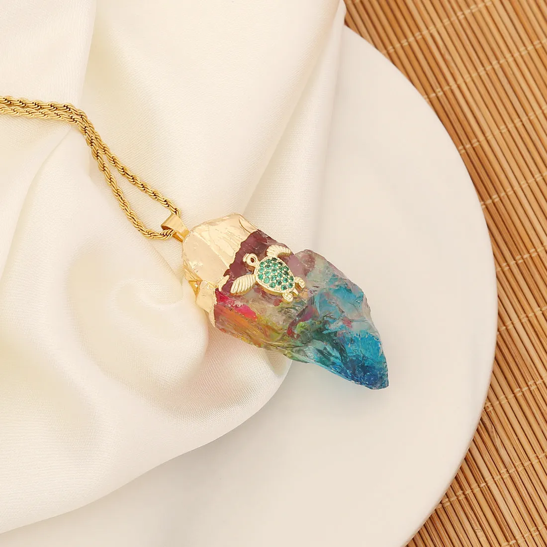 Fashion Crystal Electroplating Pendants