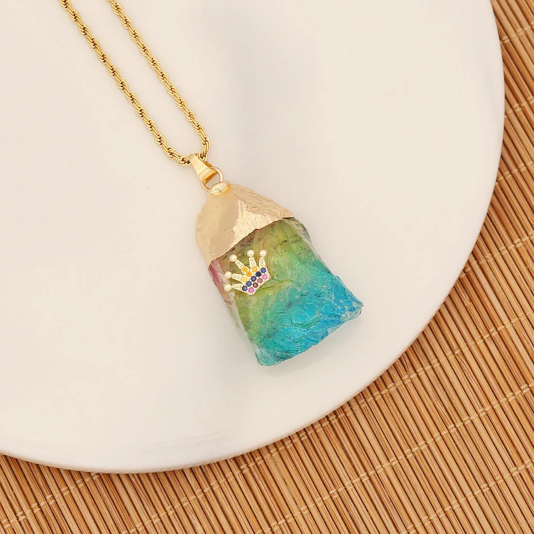 Fashion Crystal Electroplating Pendants