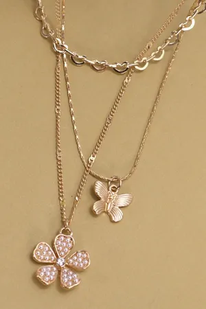 Fly Away Layered Necklace