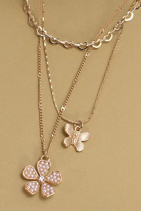 Fly Away Layered Necklace