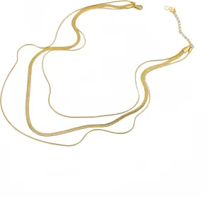 Generic PINKPIN 14K Gold Plated Necklaces for Women Dainty Layered Necklace for Women Gold Choker Necklace Layered Necklaces for Women Gift