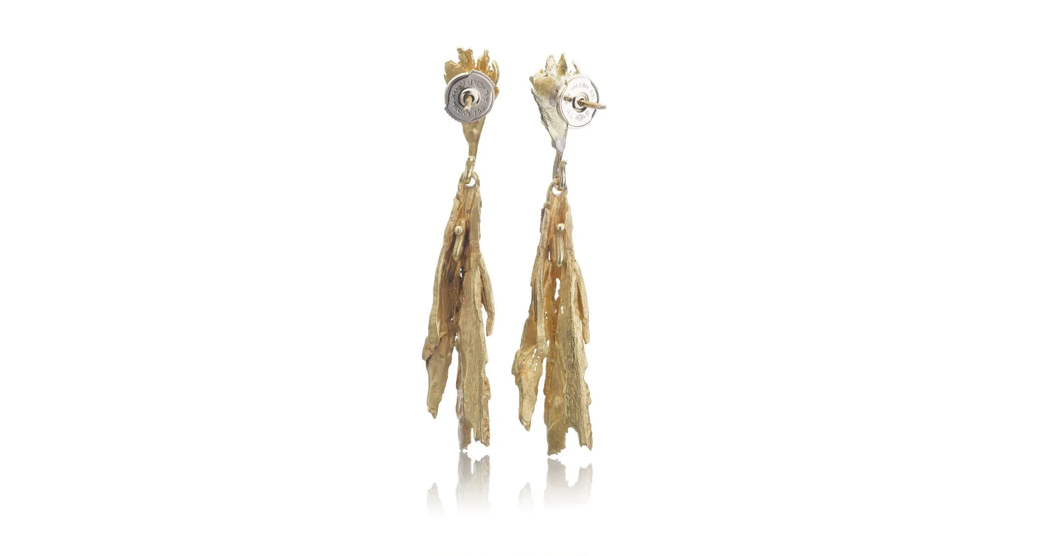 Gold 'Bark' Earrings