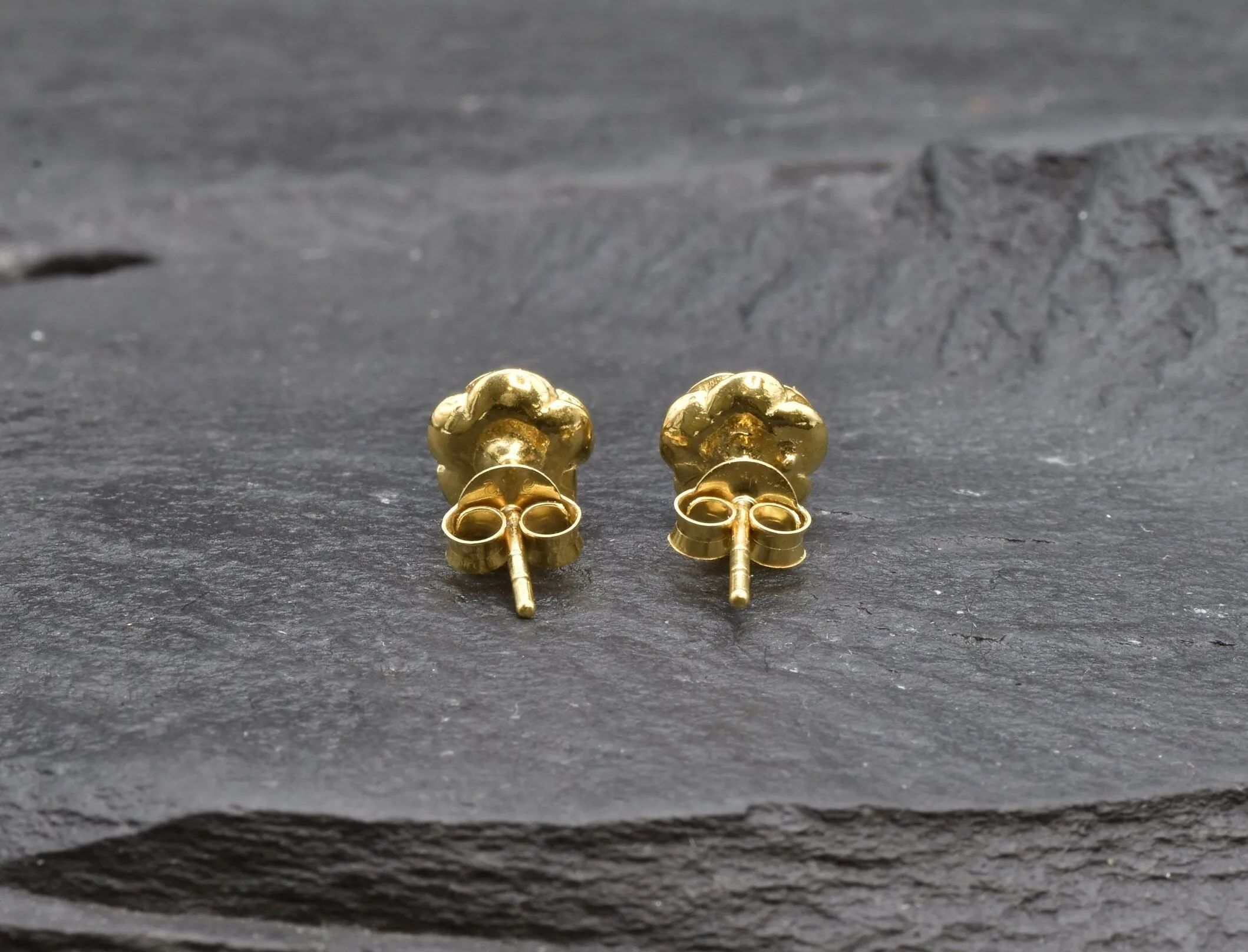 Gold Rose Studs - Everyday Earrings - Small Flower Earrings