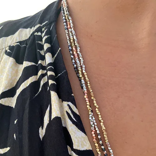 Kali Ombre Necklace - Silver / Champagne