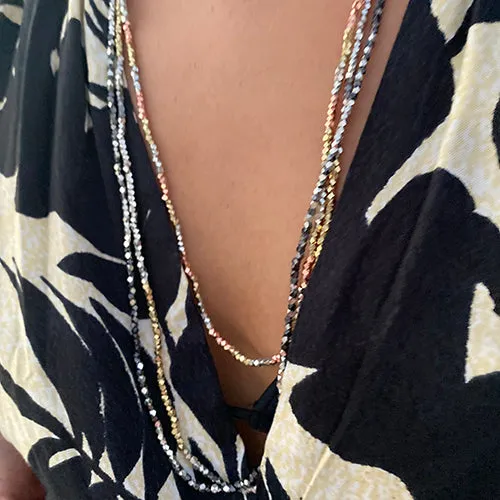Kali Ombre Necklace - Silver / Champagne