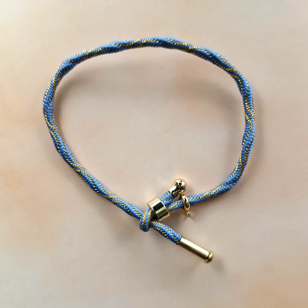 Kelly Metallic Corded Slider Bracelet
