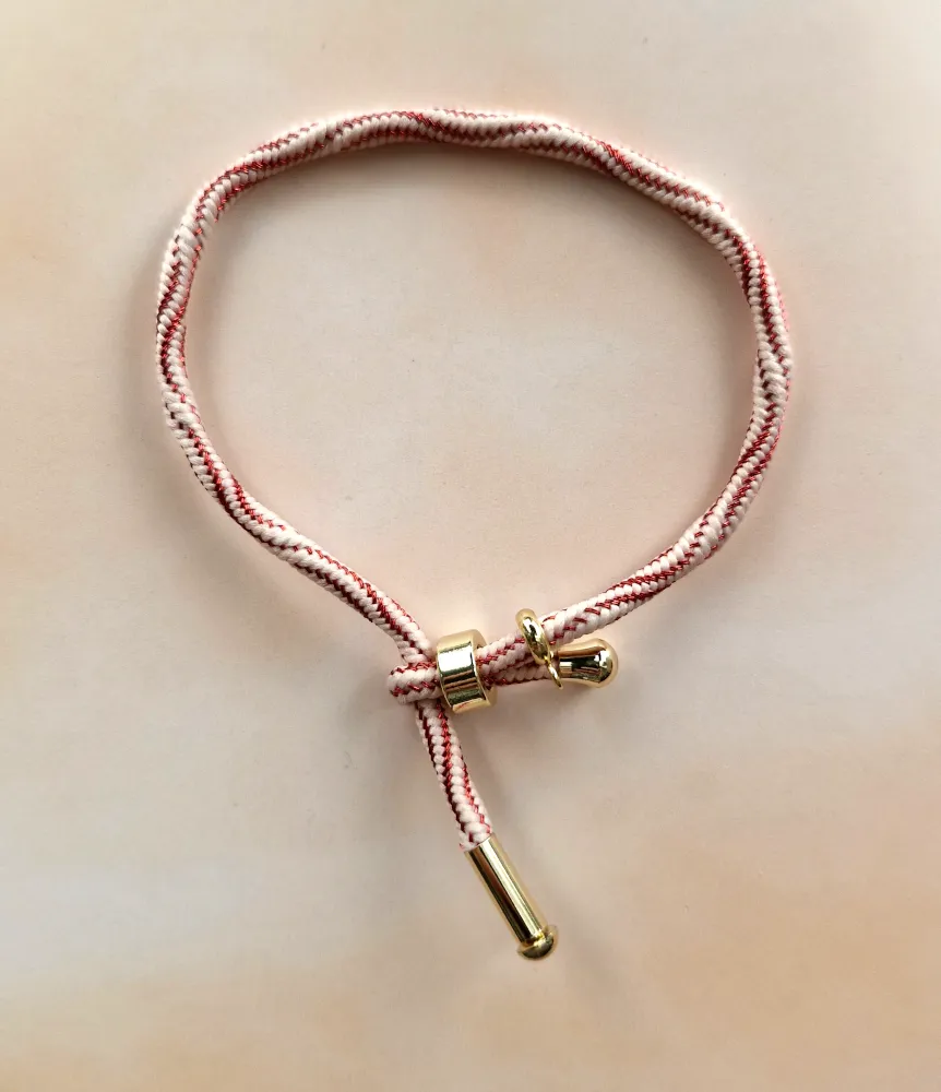 Kelly Metallic Corded Slider Bracelet