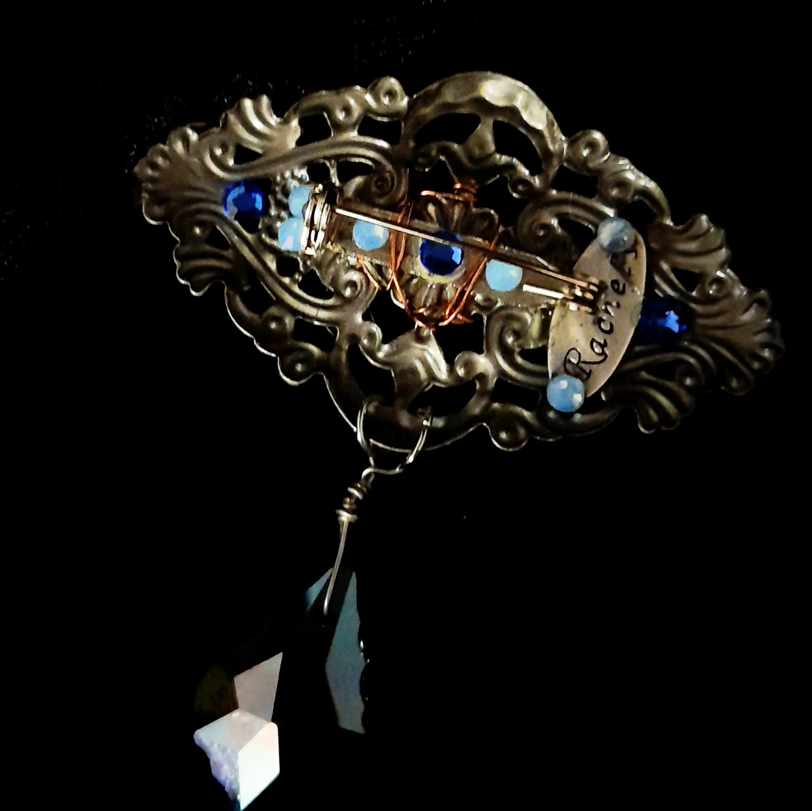 Magical Blue Sapphire Brooch Pin