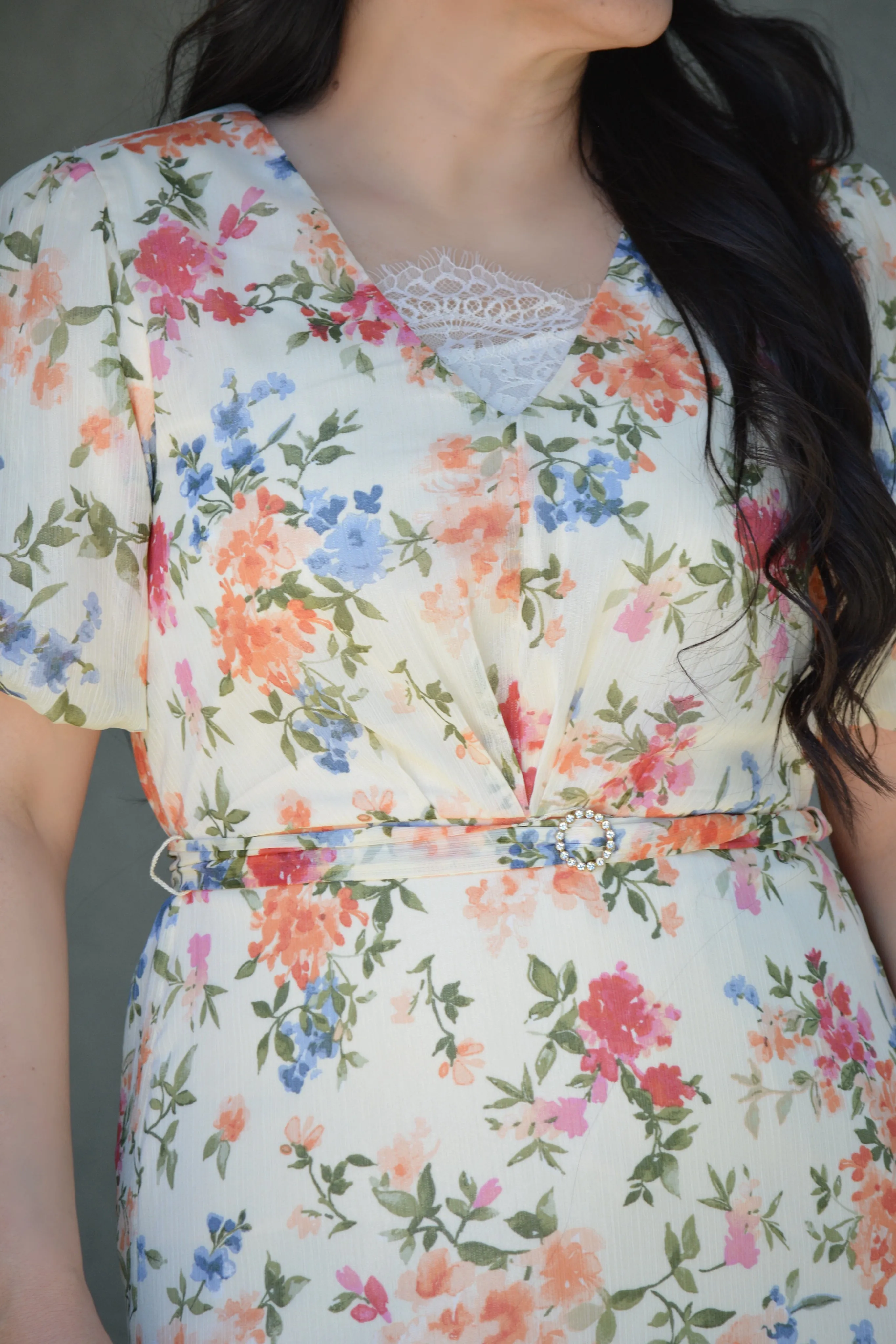 Maude Floral Highlow Dress