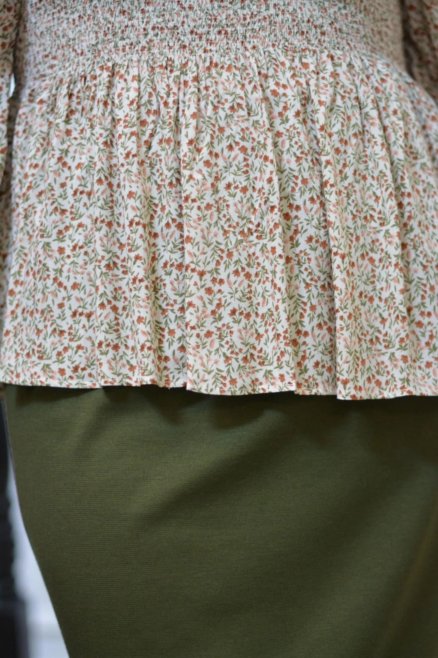 Natalie Floral Smocked Top