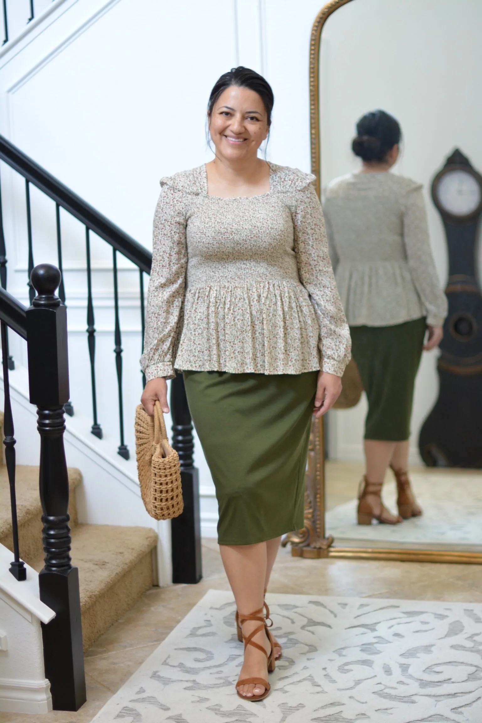 Natalie Floral Smocked Top