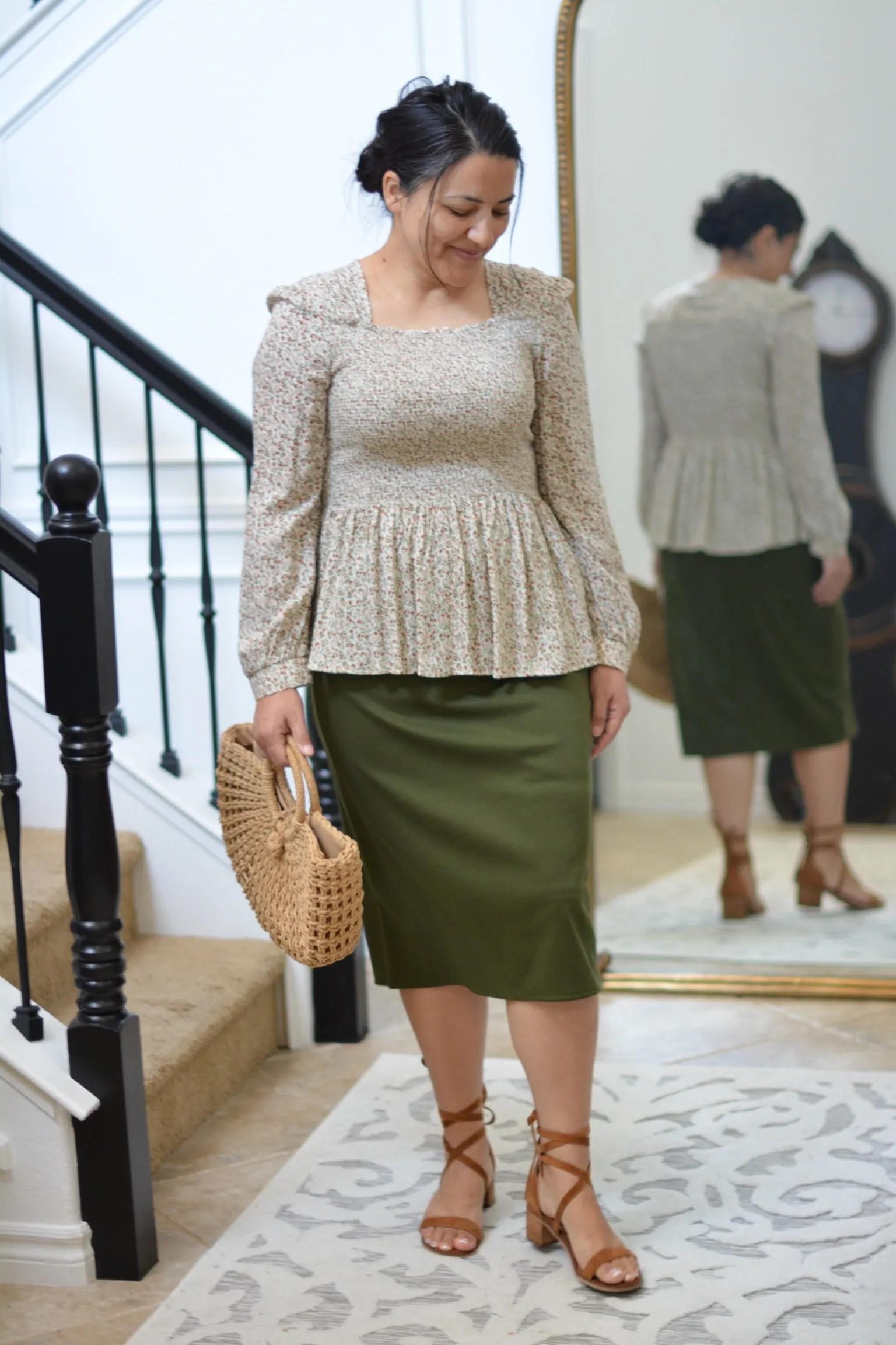 Natalie Floral Smocked Top