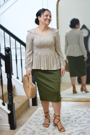 Natalie Floral Smocked Top