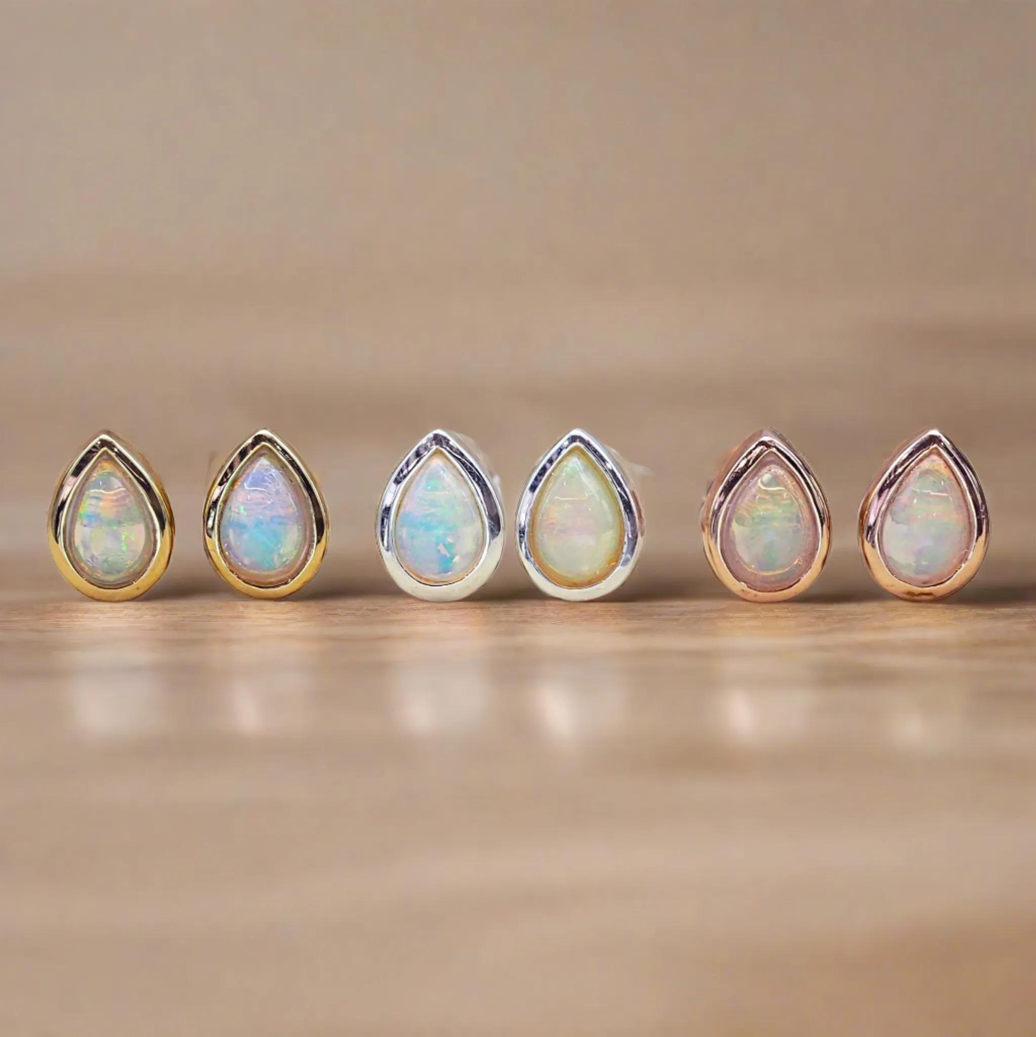 October Birthstone Jewellery Set - Opal Jewellery