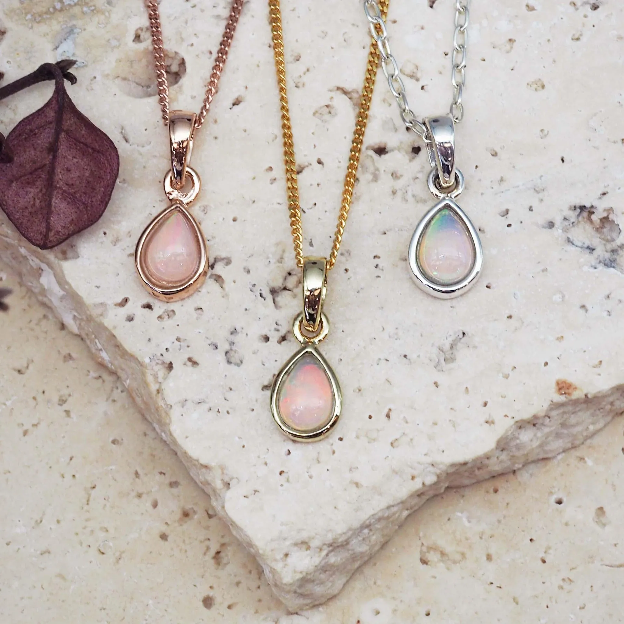 October Birthstone Jewellery Set - Opal Jewellery