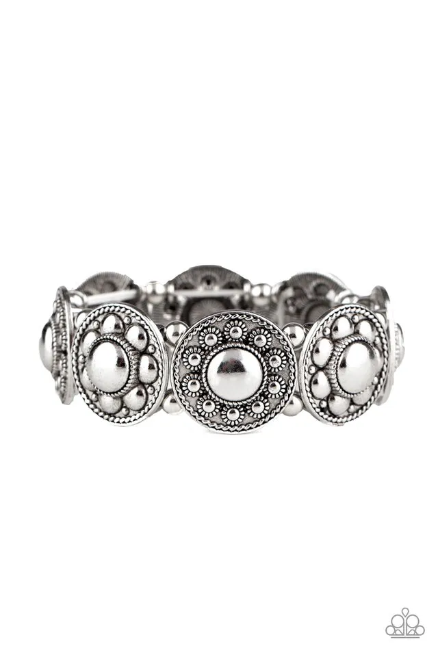 Paparazzi Bracelet ~ Rural Fields - Silver