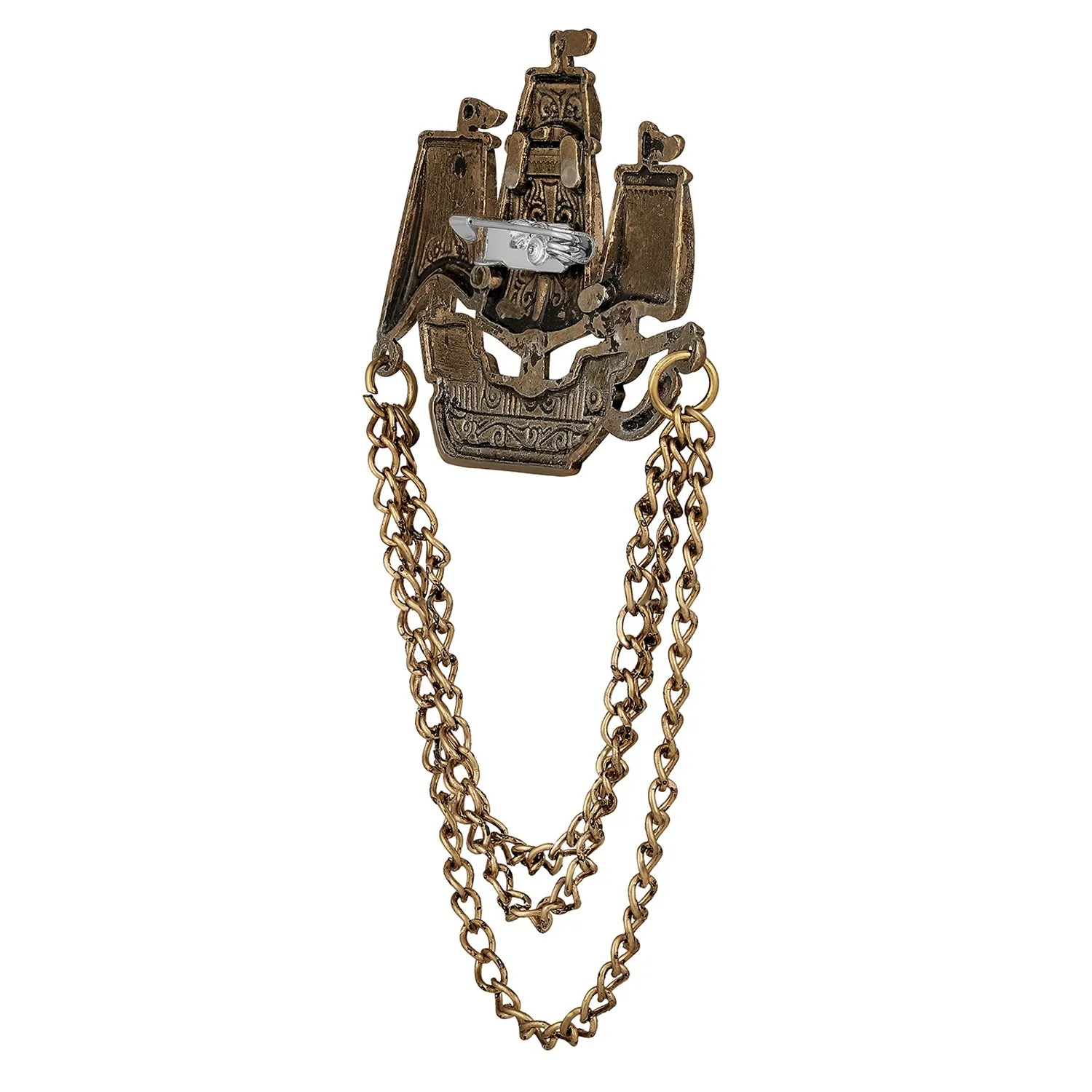 Ship Chain Sherwani Brooch