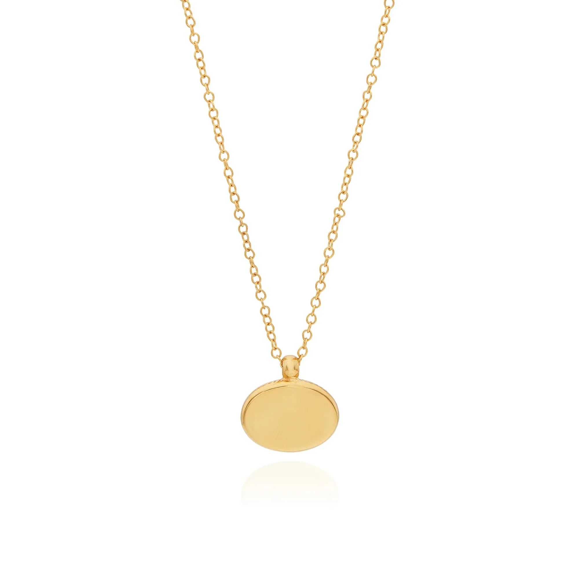 Small Pink Opal Pendant Necklace