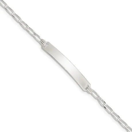 Sterling Silver Open Link ID Bracelet