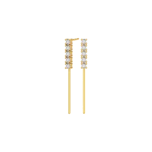 Tennis drop earrings