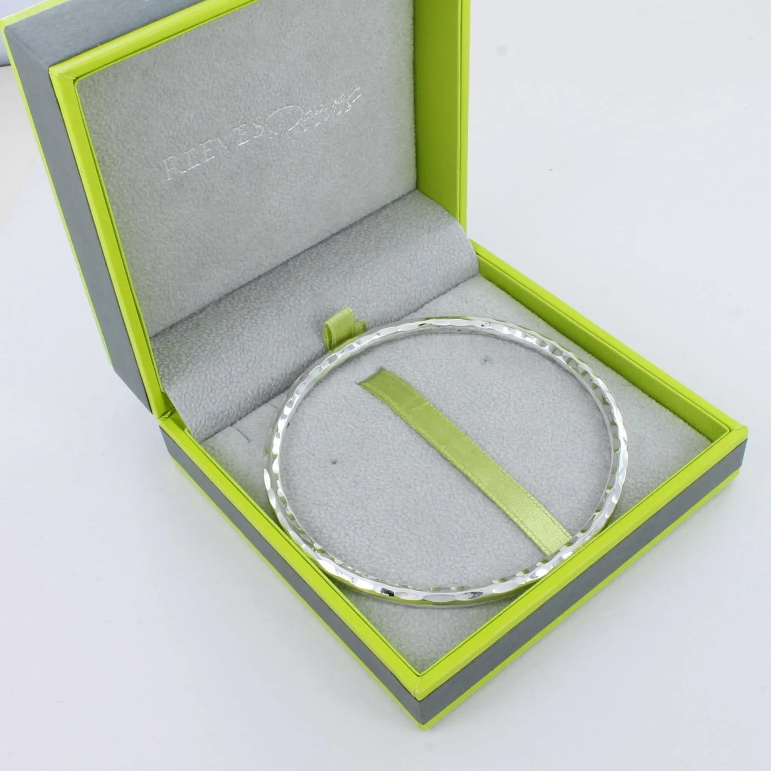 Textured Sterling Silver Alice Bangle