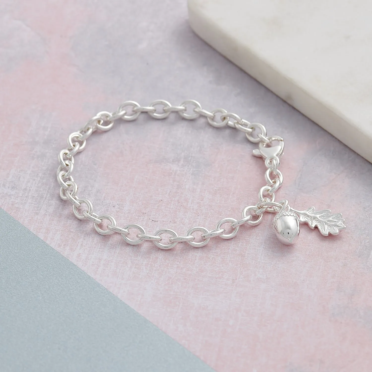 Tiny Beginnings Christening Silver Charm Bracelet