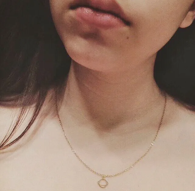 Tiny Saturn Necklace