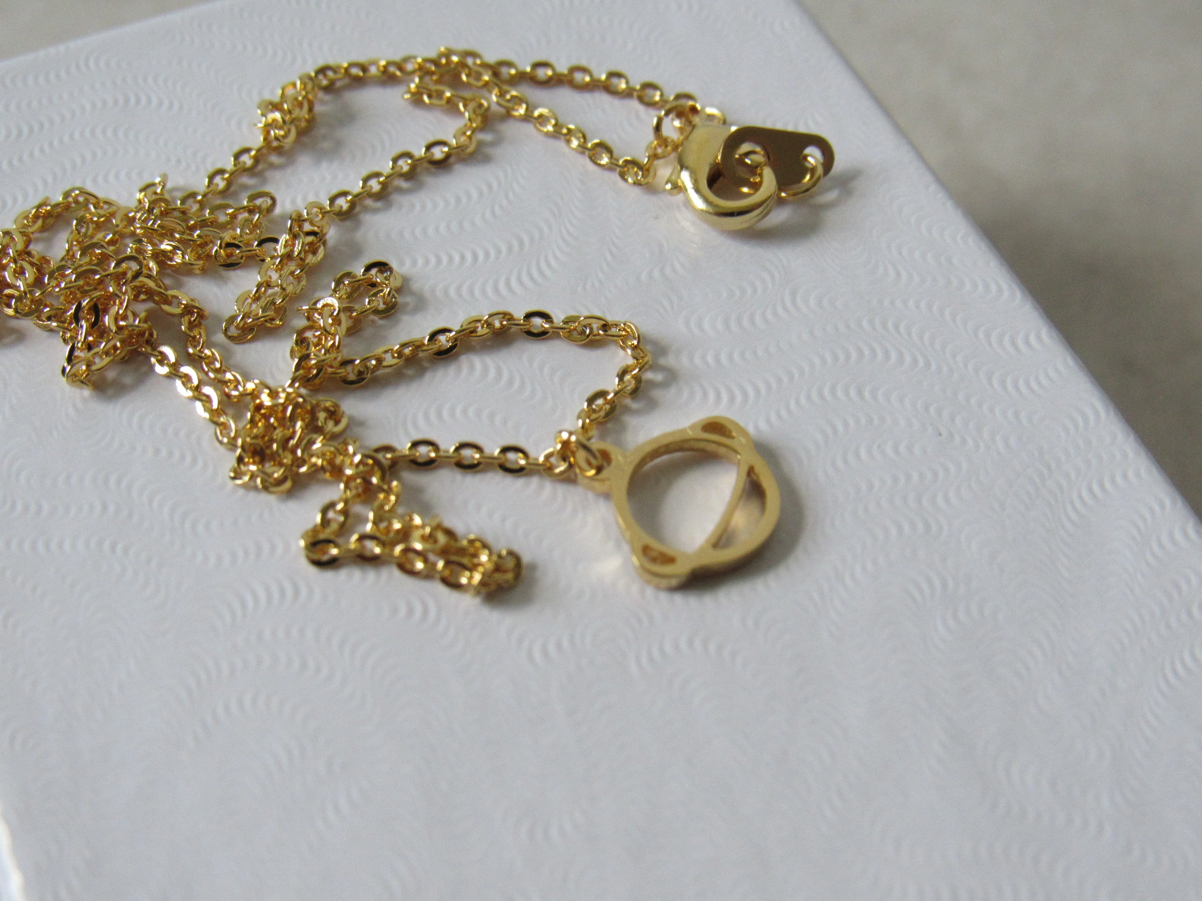 Tiny Saturn Necklace